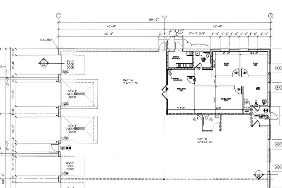 Flex Industrial Space For Lease 17818 Hwy 65 Ne Ham Lake Mn Floorplan